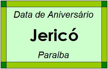 Data de Aniversário da Cidade Jericó