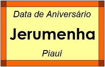 Data de Aniversário da Cidade Jerumenha