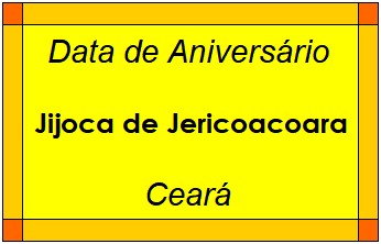 Data de Aniversário da Cidade Jijoca de Jericoacoara