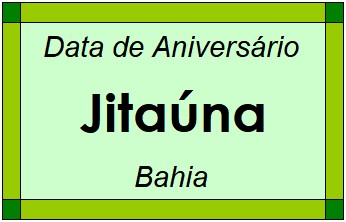 Data de Aniversário da Cidade Jitaúna