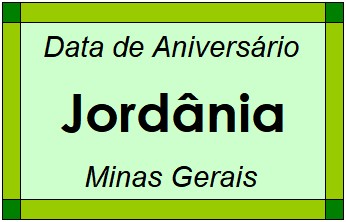 Data de Aniversário da Cidade Jordânia