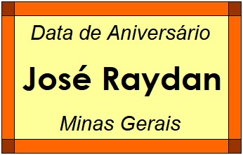 Data de Aniversário da Cidade José Raydan