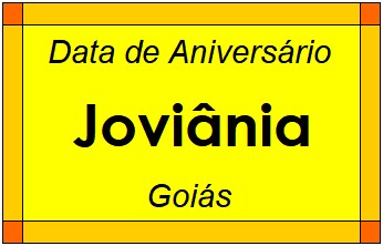 Data de Aniversário da Cidade Joviânia