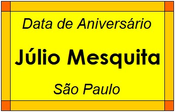 Data de Aniversário da Cidade Júlio Mesquita