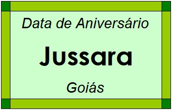 Data de Aniversário da Cidade Jussara