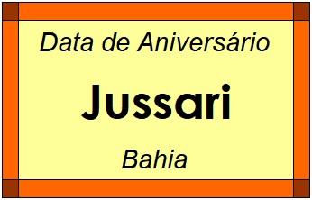 Data de Aniversário da Cidade Jussari