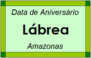 Data de Aniversário da Cidade Lábrea