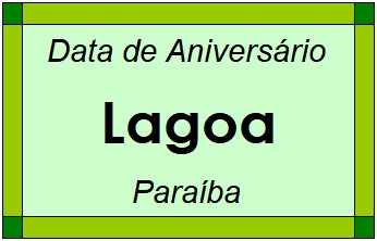 Data de Aniversário da Cidade Lagoa