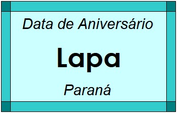 Data de Aniversário da Cidade Lapa