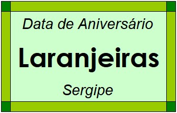 Data de Aniversário da Cidade Laranjeiras