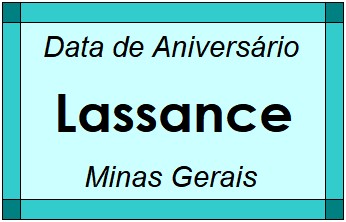 Data de Aniversário da Cidade Lassance