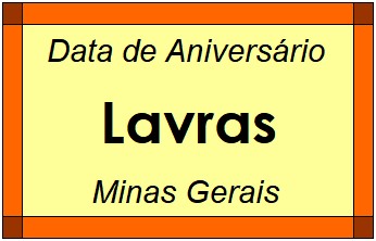 Data de Aniversário da Cidade Lavras