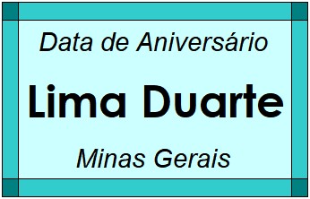 Data de Aniversário da Cidade Lima Duarte