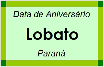 Data de Aniversário da Cidade Lobato