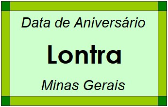 Data de Aniversário da Cidade Lontra