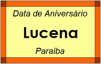 Data de Aniversário da Cidade Lucena