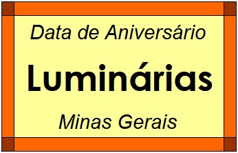 Data de Aniversário da Cidade Luminárias