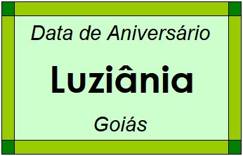 Data de Aniversário da Cidade Luziânia