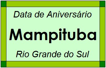 Data de Aniversário da Cidade Mampituba