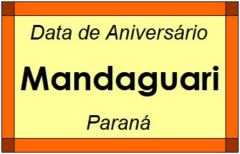 Data de Aniversário da Cidade Mandaguari