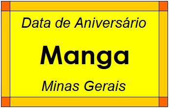 Data de Aniversário da Cidade Manga