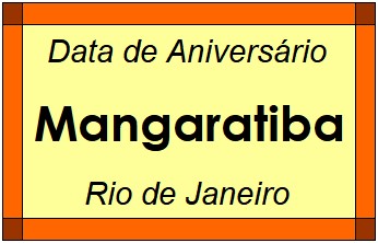 Data de Aniversário da Cidade Mangaratiba