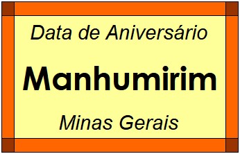 Data de Aniversário da Cidade Manhumirim