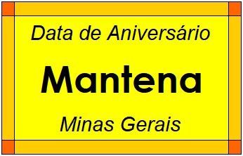 Data de Aniversário da Cidade Mantena