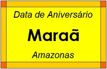 Data de Aniversário da Cidade Maraã