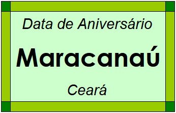 Data de Aniversário da Cidade Maracanaú