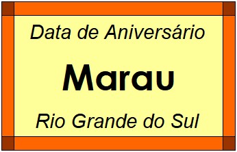 Data de Aniversário da Cidade Marau