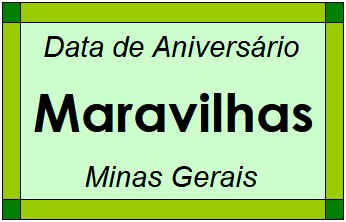 Data de Aniversário da Cidade Maravilhas