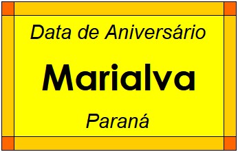 Data de Aniversário da Cidade Marialva