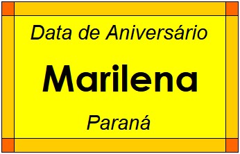 Data de Aniversário da Cidade Marilena