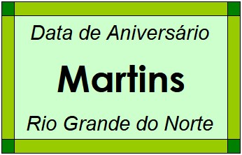 Data de Aniversário da Cidade Martins