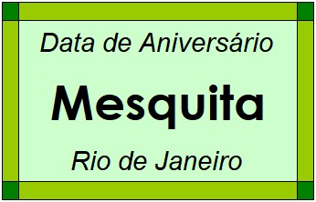 Data de Aniversário da Cidade Mesquita