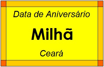 Data de Aniversário da Cidade Milhã