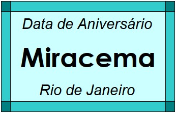 Data de Aniversário da Cidade Miracema