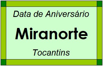 Data de Aniversário da Cidade Miranorte