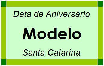 Data de Aniversário da Cidade Modelo