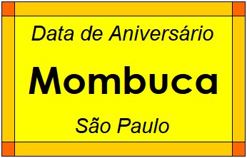 Data de Aniversário da Cidade Mombuca