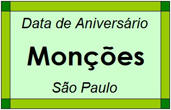 Data de Aniversário da Cidade Monções