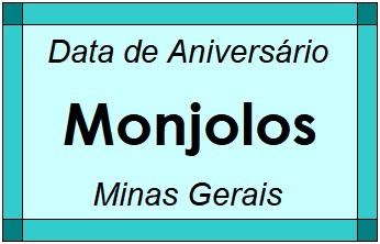 Data de Aniversário da Cidade Monjolos