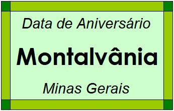 Data de Aniversário da Cidade Montalvânia