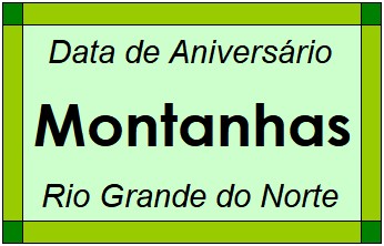 Data de Aniversário da Cidade Montanhas