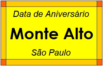 Data de Aniversário da Cidade Monte Alto