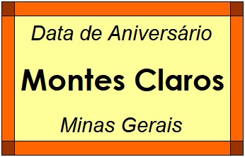 Data de Aniversário da Cidade Montes Claros