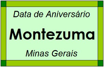 Data de Aniversário da Cidade Montezuma