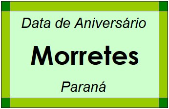 Data de Aniversário da Cidade Morretes