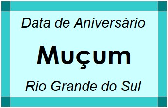 Data de Aniversário da Cidade Muçum